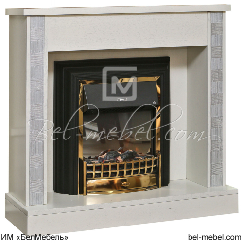 Подставка Тунис портал камина П 343.05Ш Слоновая кость с серебрением