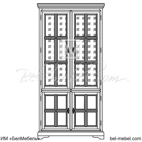 Шкаф для книг эскиз 49