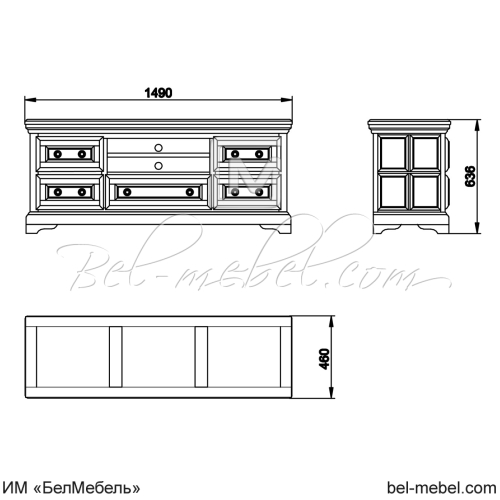 Тумба под ТВ "Сальвина" СКМ-003-19