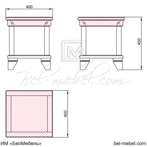 Банкетка "Винтаж" СКМ-006-32