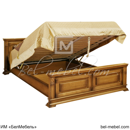 Кровать Верди Люкс 140 П 434_07п Рустикаль с патиной