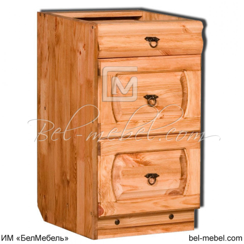 Шкаф-стол с 3-мя ящиками "Викинг GL" №2 (450мм)
