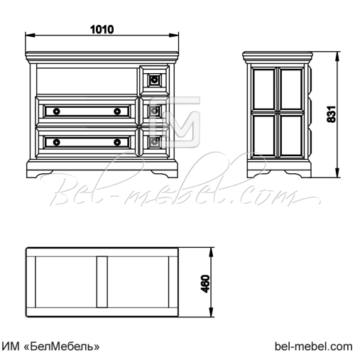 Комод "Сальвина" СКМ-003-10-01