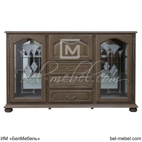 Тумба "Давиль" (стекло декор.) ММ-126-34