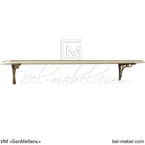 Полка Алези П1.350.0.28 Слоновая кость с золочением