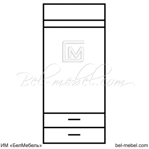 Шкаф для одежды MAGELLAN 2DG2S
