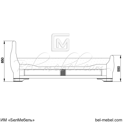 Кровать "Марина" 90 СКМ-001-12П с под. механизмом