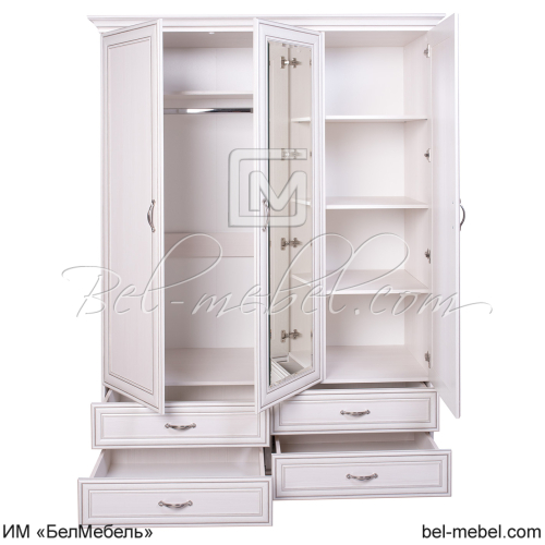 Шкаф для одежды TIFFANY 3D4SZ 3-х дв.