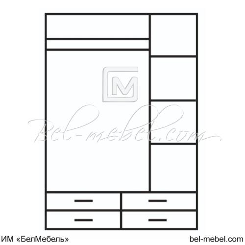 Шкаф для одежды JAZZ 3DG4S Z