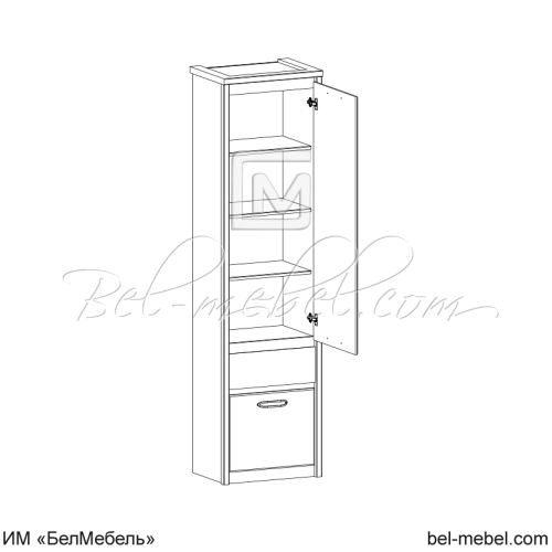 Шкаф для одежды JAZZ 2D1S