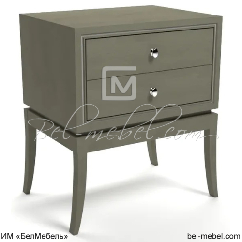 Тумба прикроватная Орта ММ-350-03 Олива + белая патина