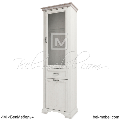 Шкаф с витриной MONAKO 1V1D1S