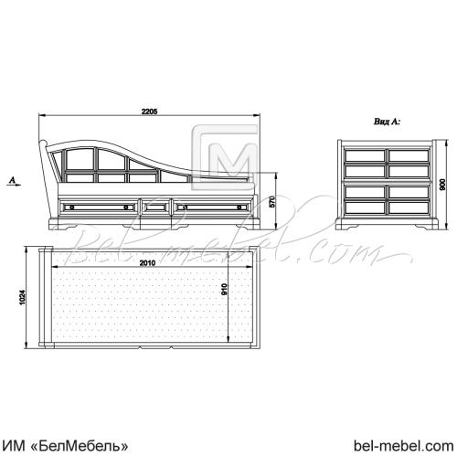 Тахта "Сальвина" СКМ-003-80-01 (900)