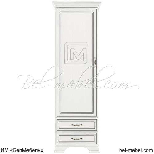 Шкаф для одежды и белья Tiffany 1D2S Вудлайн кремовый