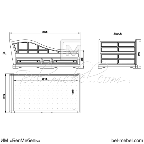 Тахта "Сальвина" СКМ-003-80-01 (1100)