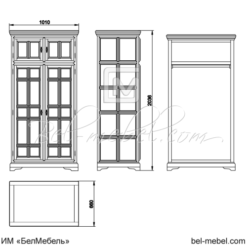 Шкаф для одежды "Сальвина" СКМ-003-23