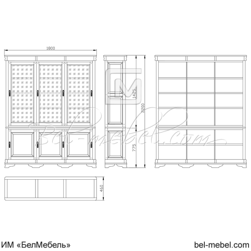 Шкаф для книг "Маэстро" СКМ-002-05