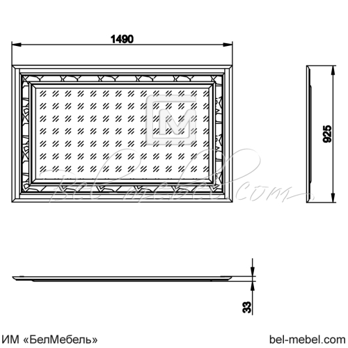 Зеркало "Сальвина" СКМ-003-72