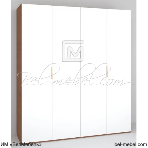 Шкаф для одежды "Дельта" 4-х дв. без зеркала ММ-356-01/04Б