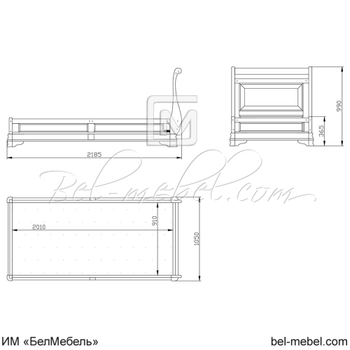Кровать "Маэстро" СКМ-002-30П 900 с под. механизмом