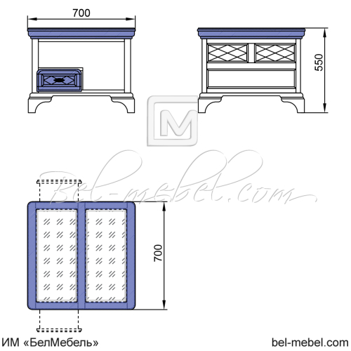 Стол журнальный "Софи" СКМ-004-41