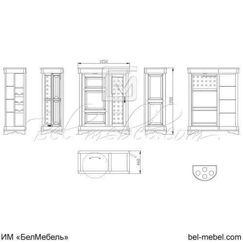 Шкаф комбинированный "Маэстро" эскиз 26