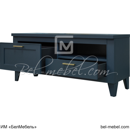 Тумба Амадей П635.02 Королевский синий внутреннее устройство