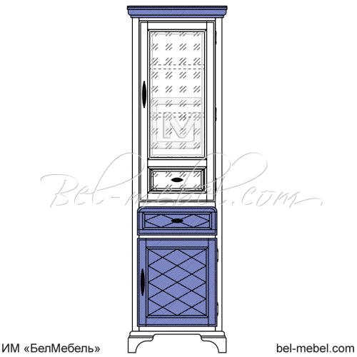 Шкаф для книг эскиз 89