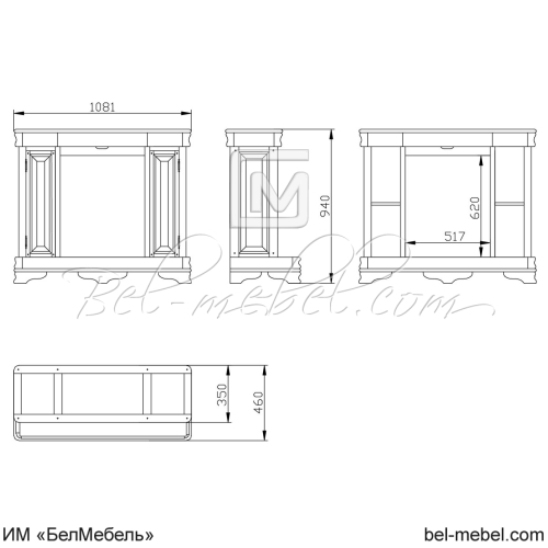 Тумба "Маэстро" СКМ-002-75 (портал камина)