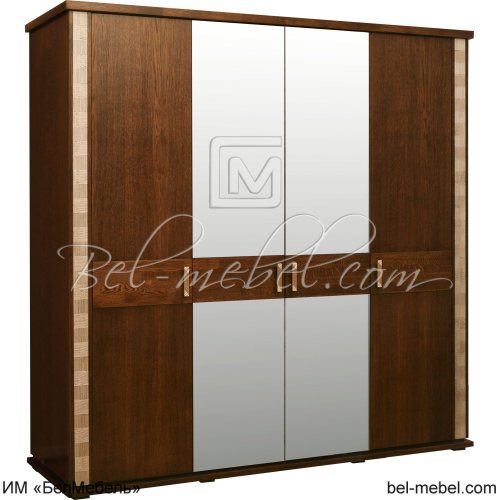 Шкаф для одежды "Тунис" 4-х дв. с зеркалами П 344.09