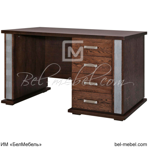 Стол письменный Тунис 25 П 343.25Ш Венге с серебрением