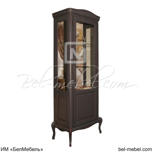 Шкаф с витриной "Мокко" ММ-306-01