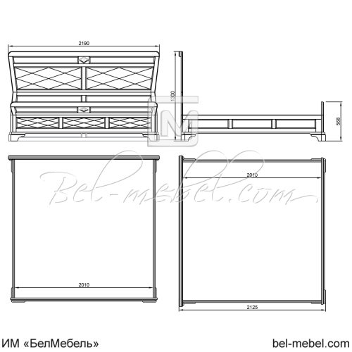 Кровать "Софи" эскиз 31