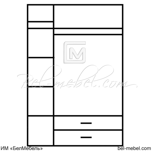 Шкаф для одежды MAGELLAN 3DG2S