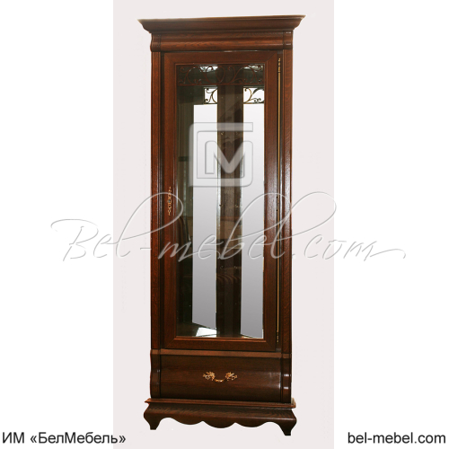 Шкаф с витриной угловой "Оскар" ММ-210-01У/01