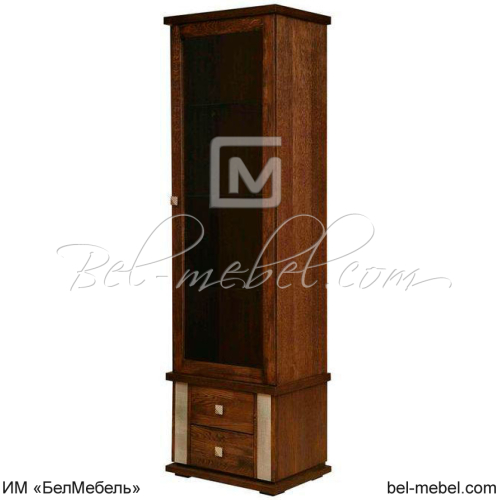 Шкаф с витриной "Тунис 1" П 343.01Ш Шкаф с витриной "Тунис 1" П 343.01Ш