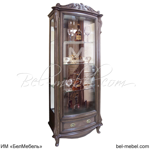 Шкаф с витриной ММ-240-01 "Луи"