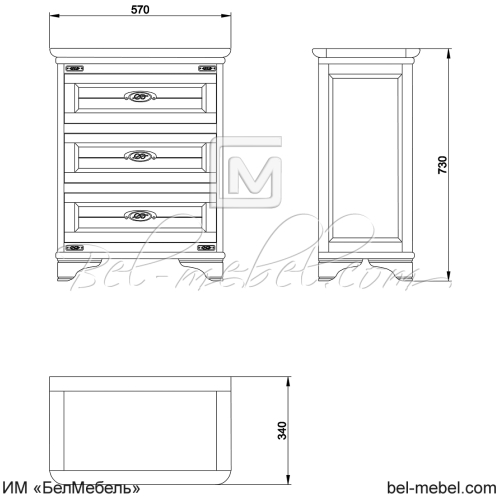 Тумба "Марина" эскиз 110