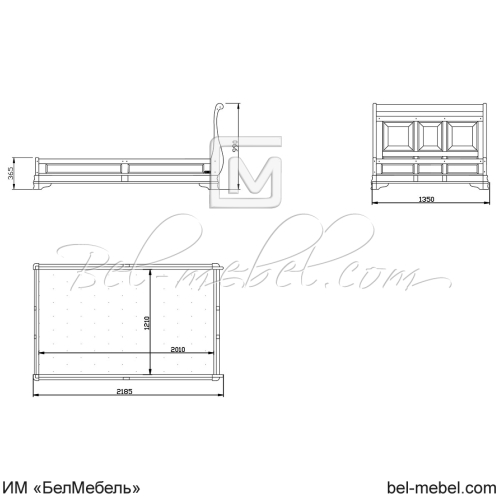Кровать "Маэстро" СКМ-002-15/1200