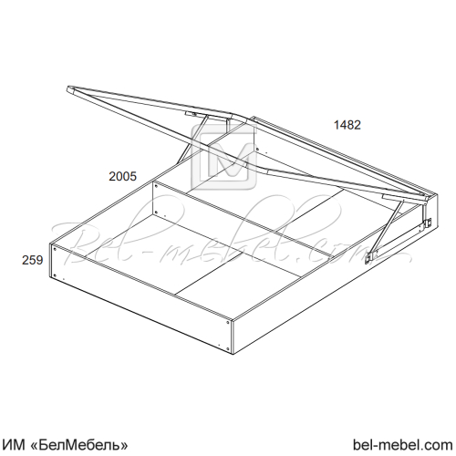 Кровать TIFFANY 140 с подъемником