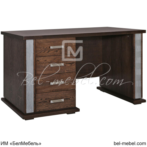 Стол письменный Тунис 25 П 343.25-1Ш Венге с серебрением