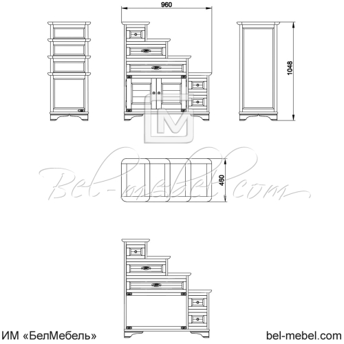 Тумба "Марина" эскиз 7