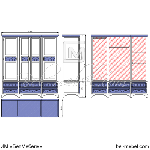 Шкаф для одежды "Софи" СКМ-004-29
