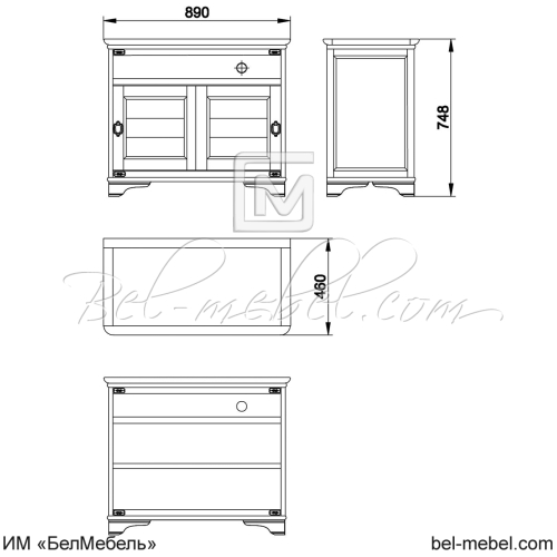 Тумба под ТВ "Марина" СКМ-001-02