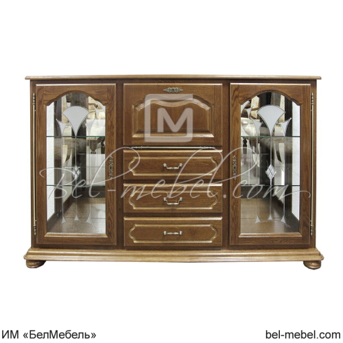 Тумба "Давиль" (стекло декор.) ММ-126-34