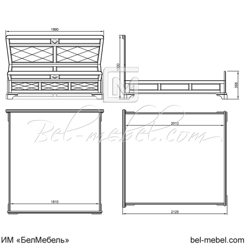 Кровать "Софи" СКМ-004-21/1800