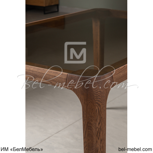 Стол обеденный со стеклом "Порто"