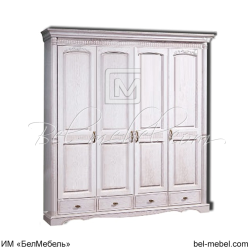 Шкаф для одежды "Паола 2164-01" 4-х дв. без зеркал