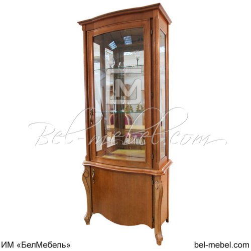 Шкаф с витриной "Луиза" ММ-257-01
