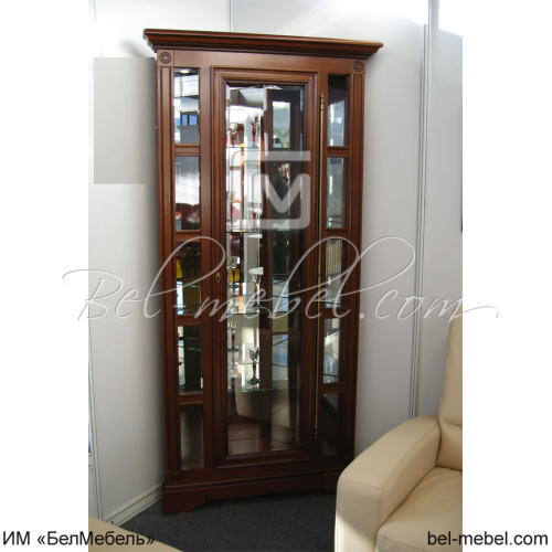 Шкаф с витриной угловой "Полонез" ММ-174-01У